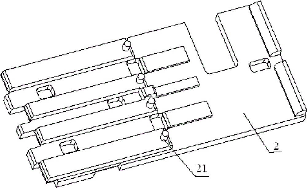 Inner core of USB (Universal Serial Bus) interface, interface and manufacture method