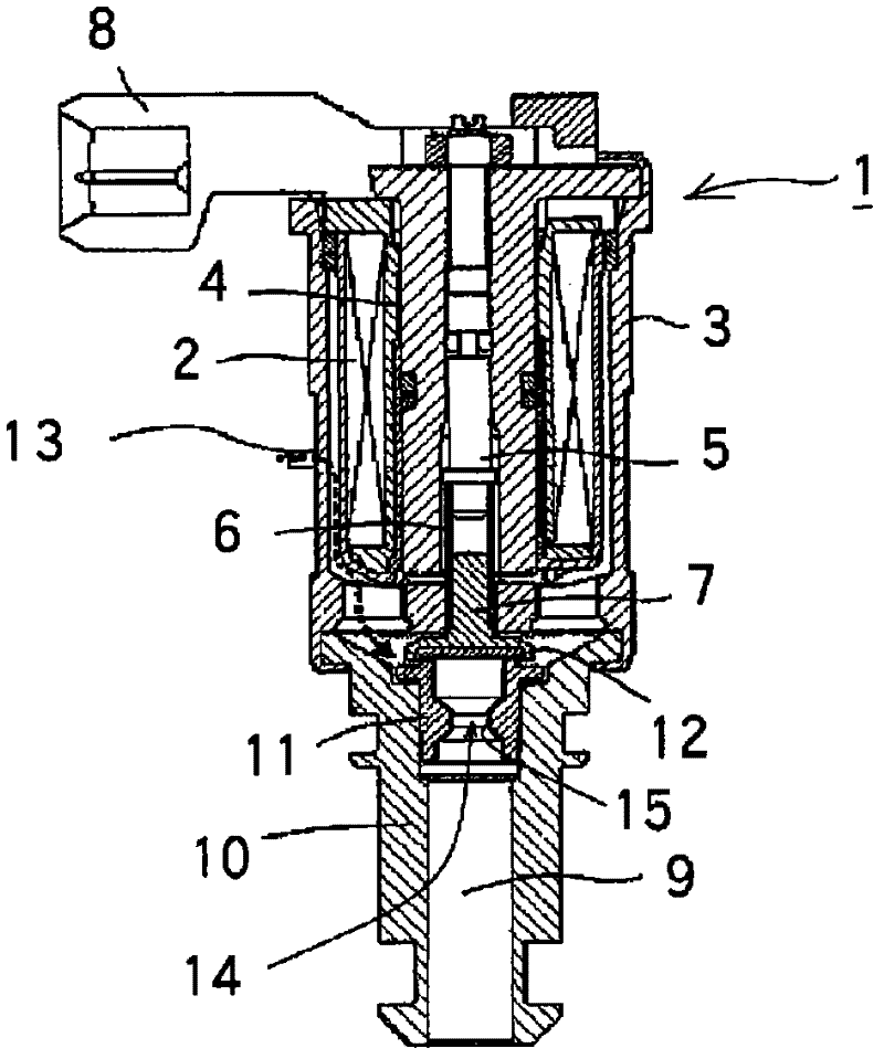Injector for gas fuel