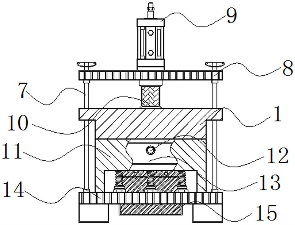 A kind of optical glass forming mold device