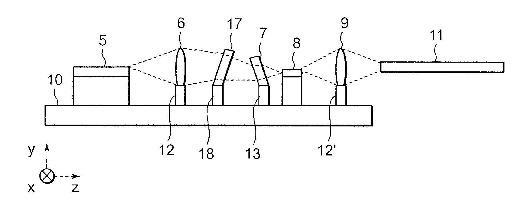 Optical communication module using refraction plate for optical axis compensation, and manufacturing method of the same