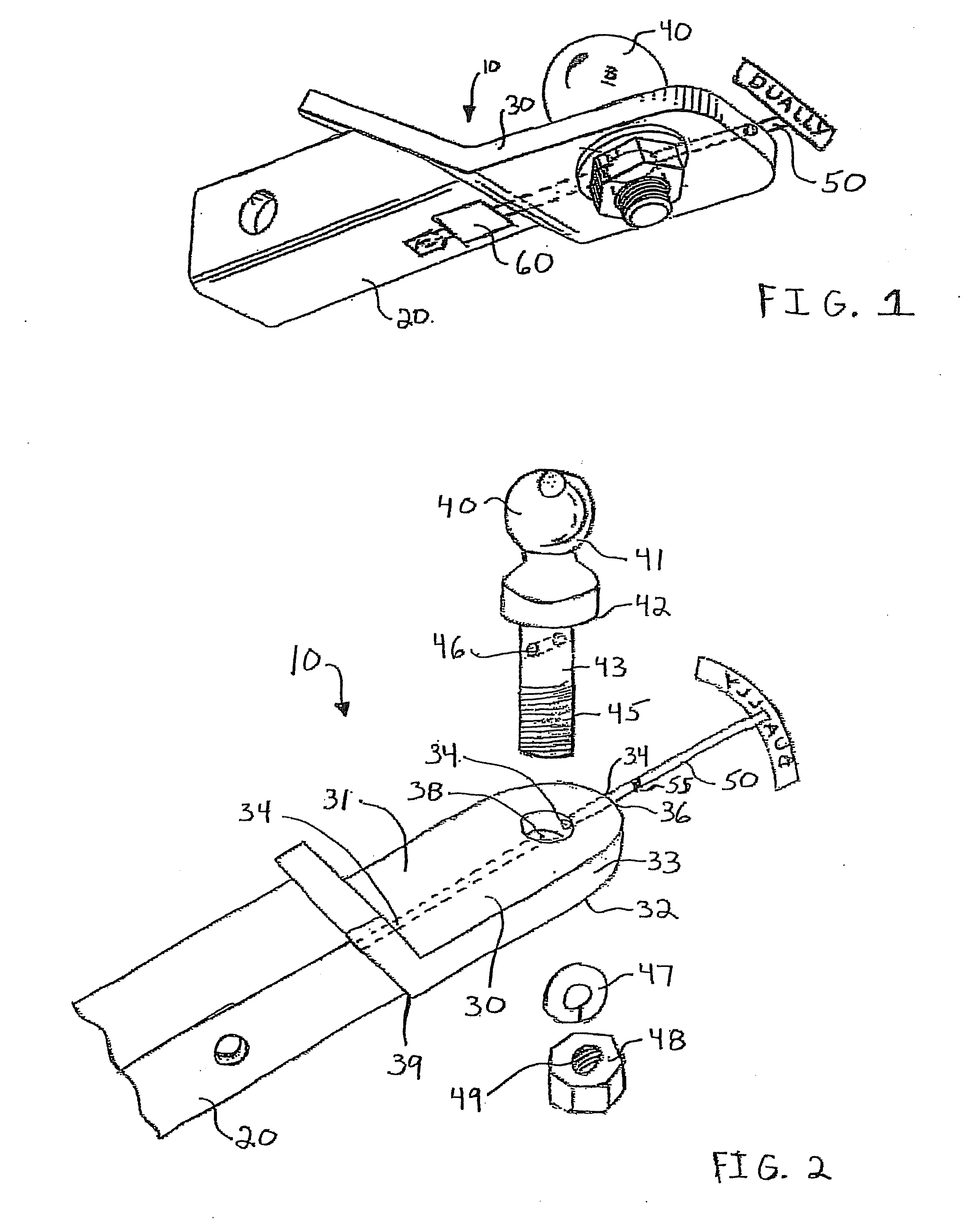 Multi-Function Anti-Rotational/Anti-Theft Hitch Ball Assembly