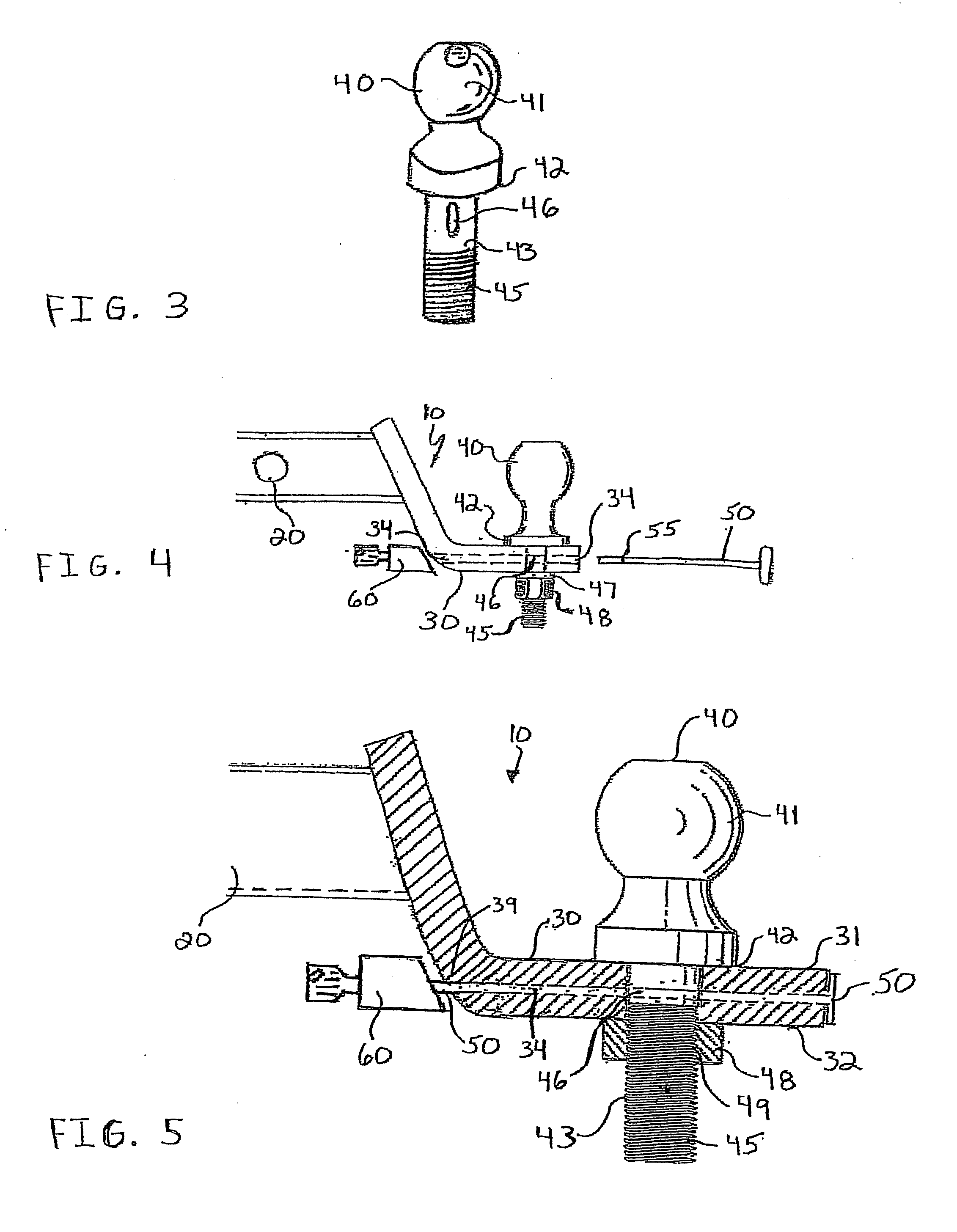 Multi-Function Anti-Rotational/Anti-Theft Hitch Ball Assembly