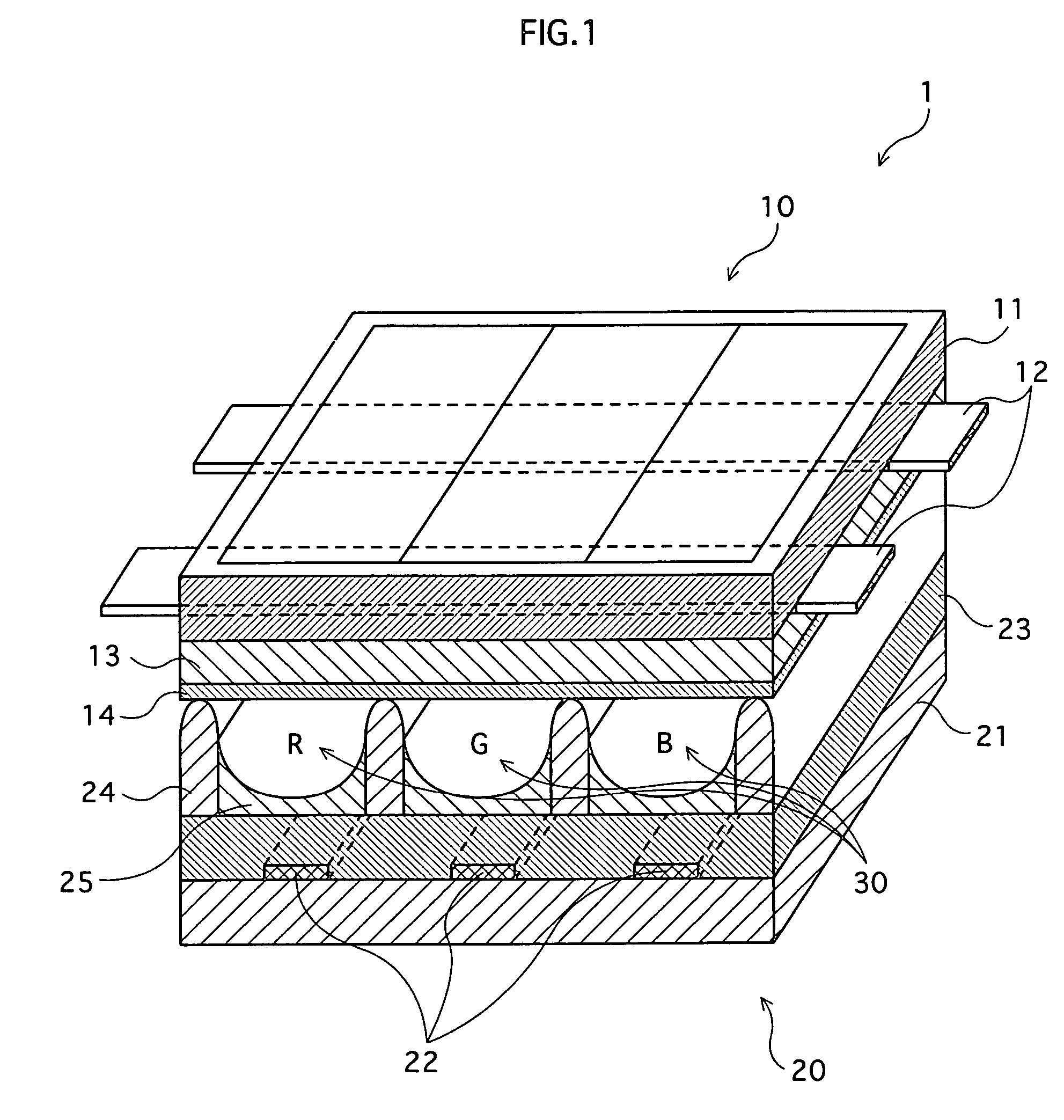 Gas discharge panel and manufacturing method for the same