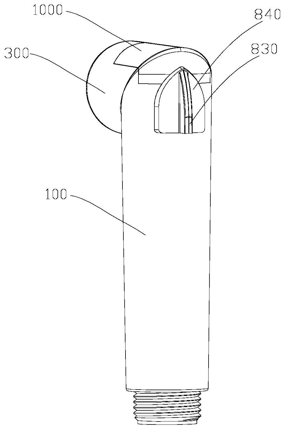 Portable spray gun device with adjustable water pressure and flow rate