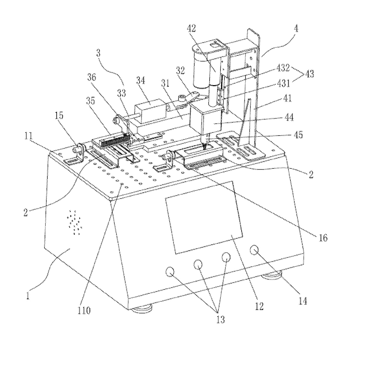 Three-in-one testing machine for a coded luggage lock