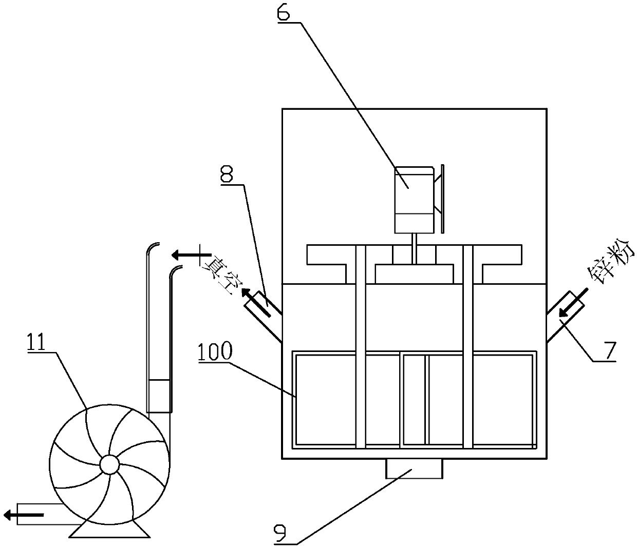 A kind of alkaline battery negative electrode preparation method