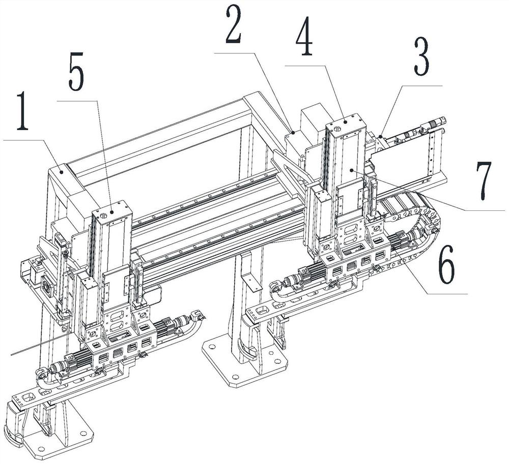 Automatic grabbing device for axle housing waste