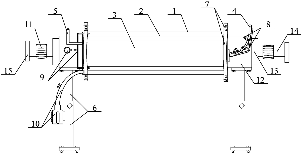 Multifunctional adjustable nanometer heat source heating printing roller