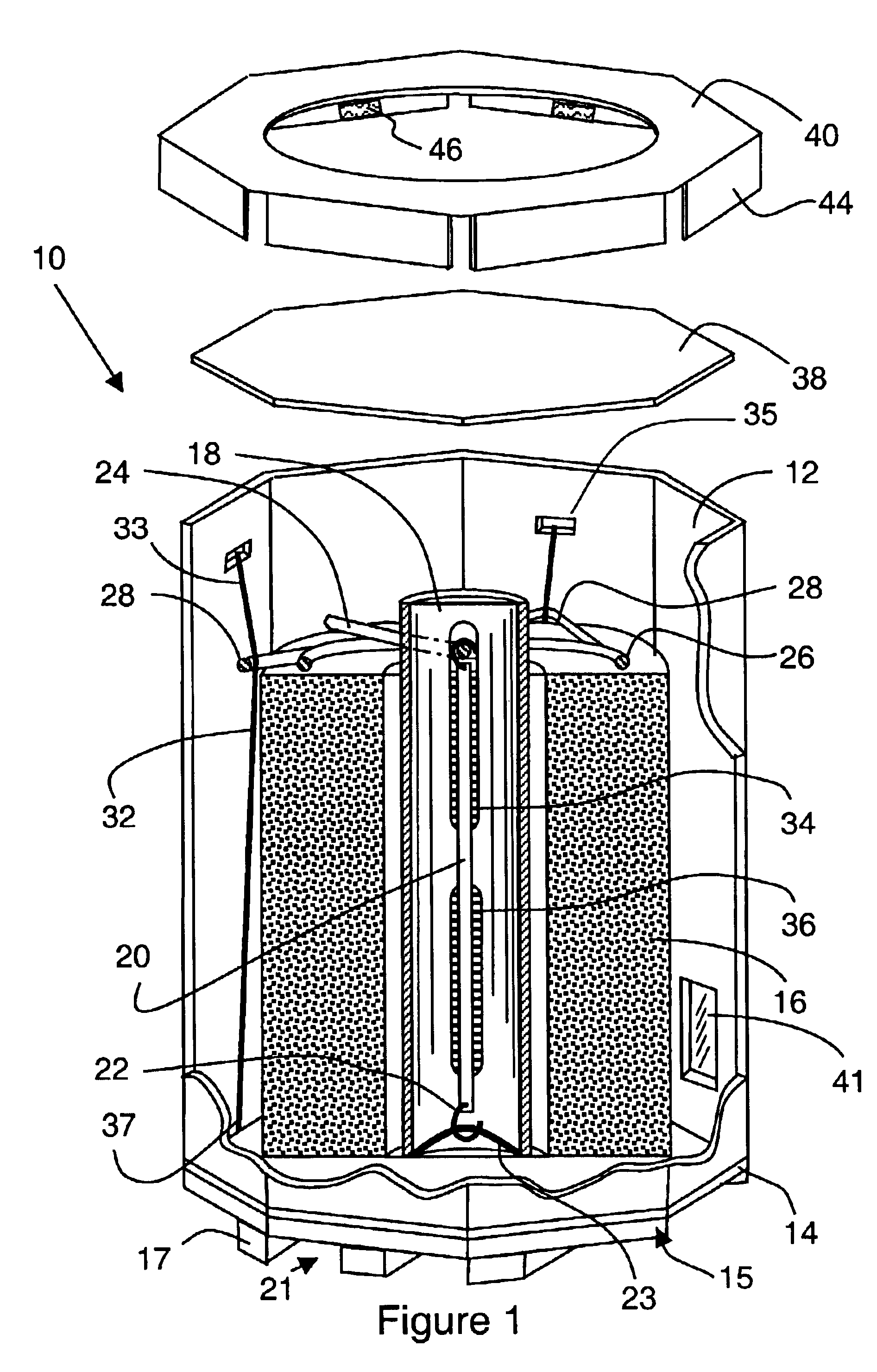Container and retaining device for packaging and unwinding coiled welding wire