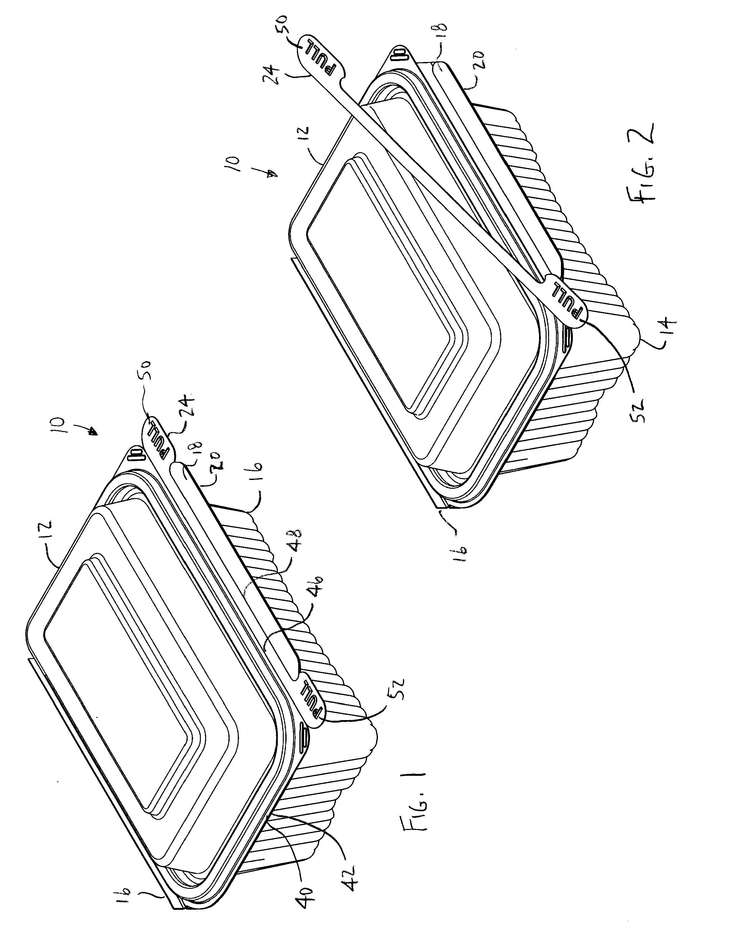 Thermoformed package with tamper evident seal