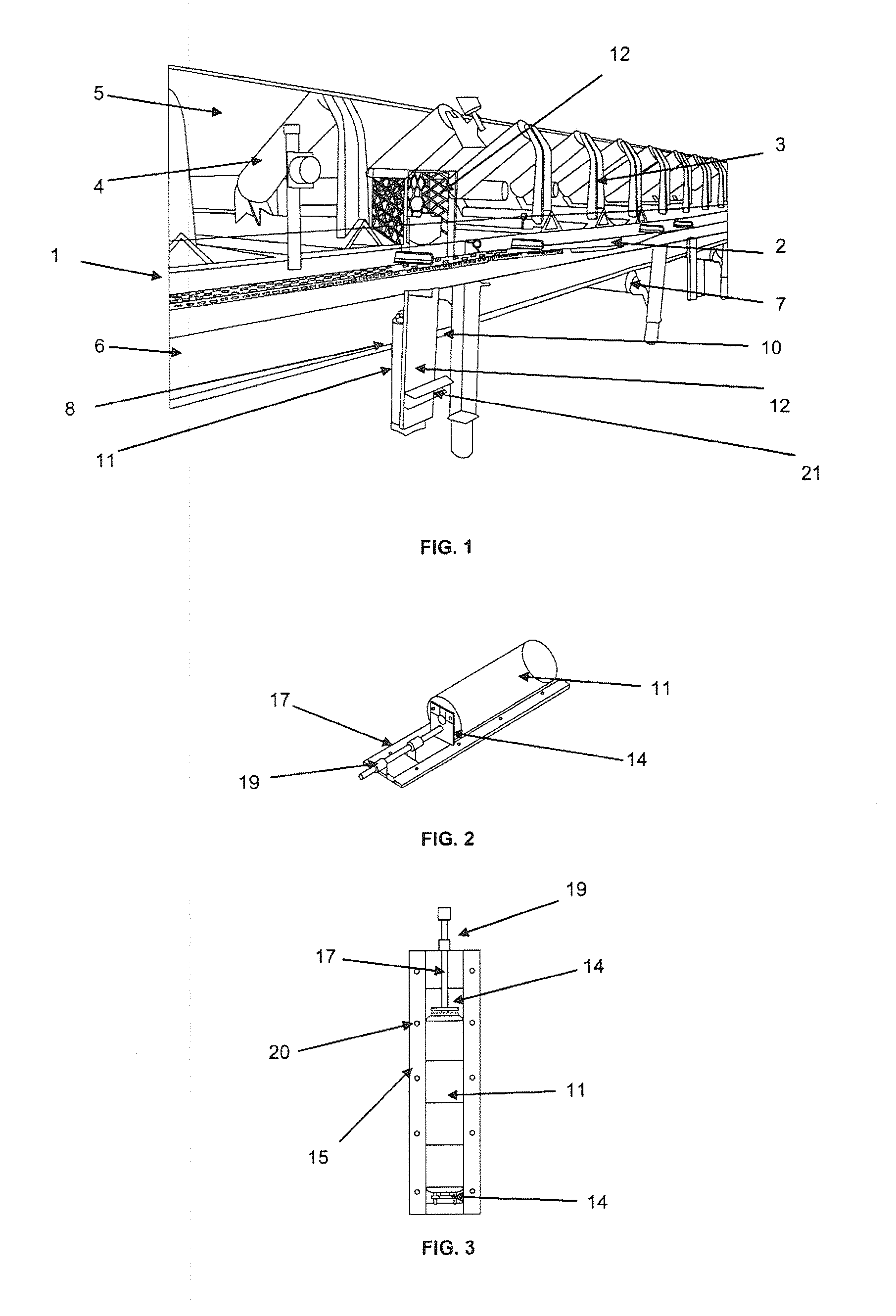 Belt guide device for use in conveyor belts