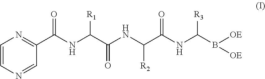 Tripetide boronic acid or boronic ester, preparative method and use thereof