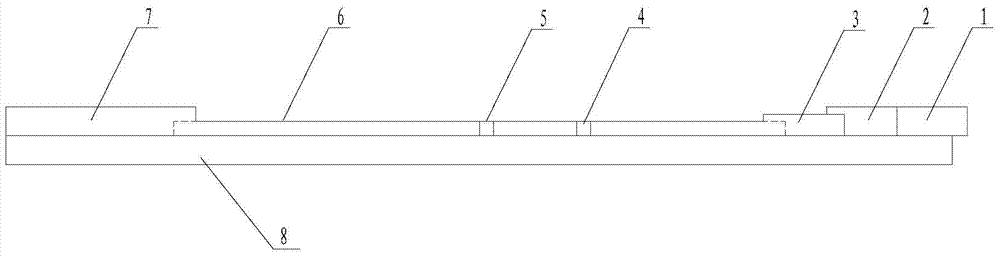 Colloidal gold test strip for rapidly detecting eperythrozoon suis in plasma