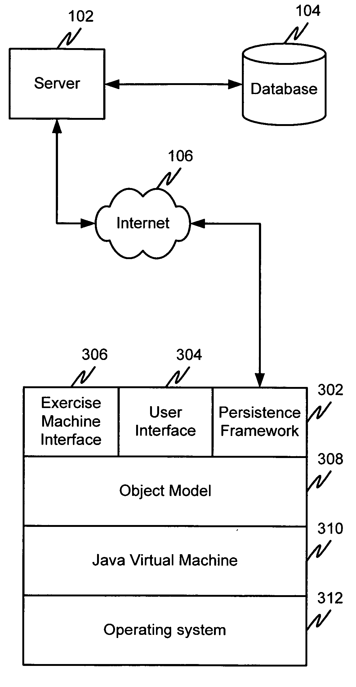 Exercise system with graphical feedback and method of gauging fitness progress