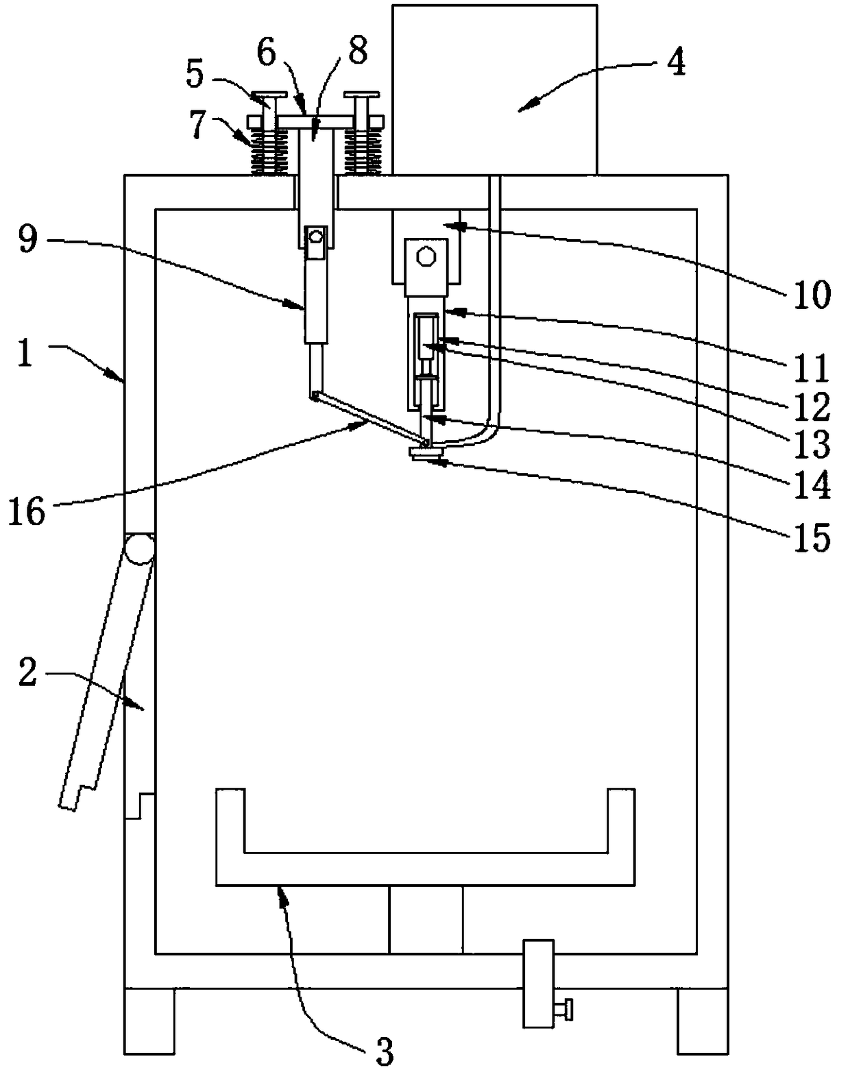 Cleaning device for machining of mechanical parts