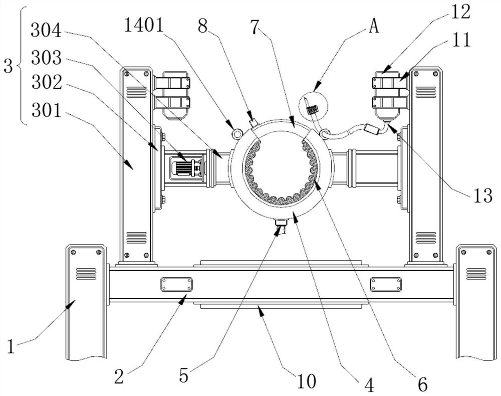 Blood vessel perfusion device based on animal medical experiment