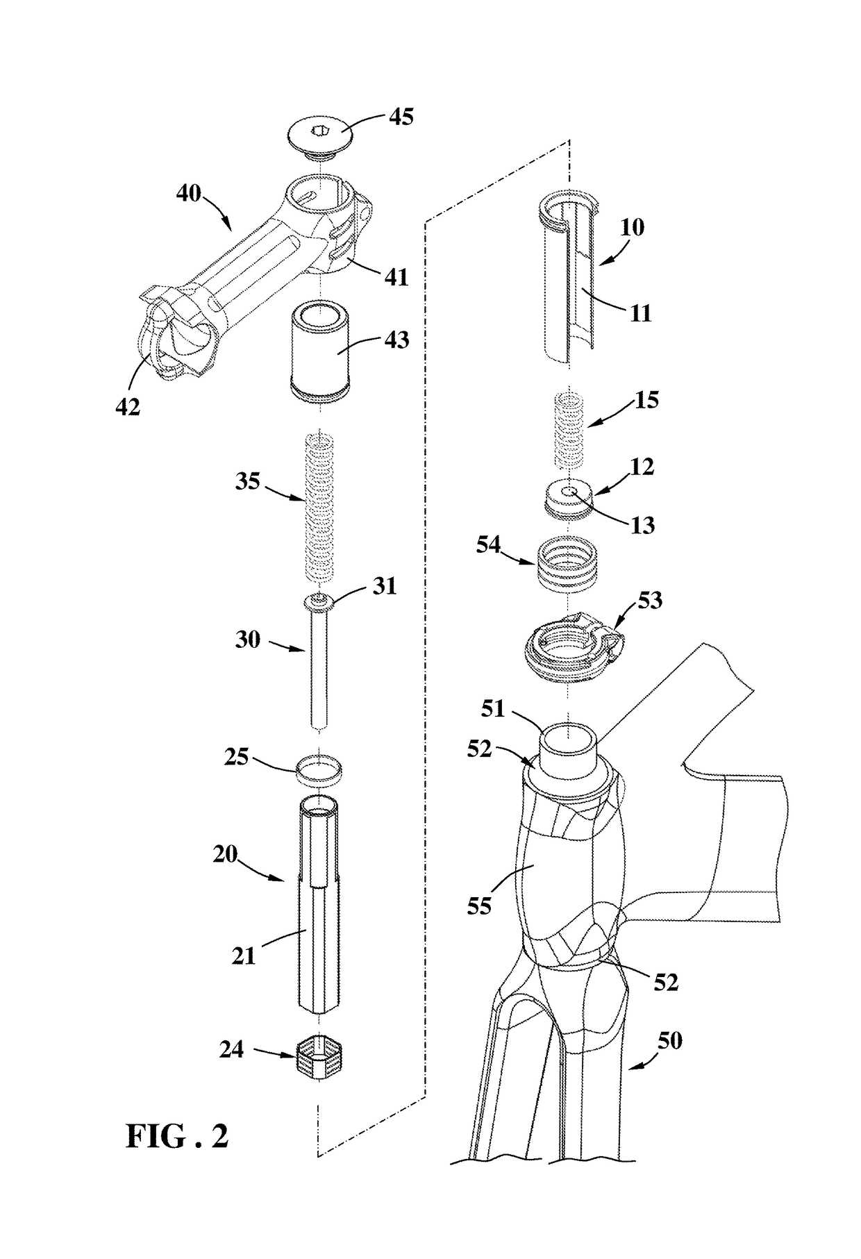 Handlebar shock absorbing device of bicycles