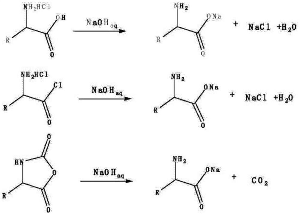 Method for measuring chloride ions in amino acid-N-formic anhydride