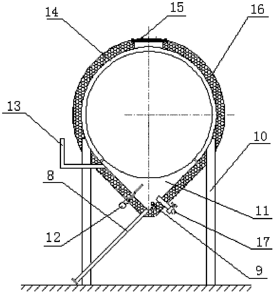 Methane production device without energy consumption suitable for cold region in winter