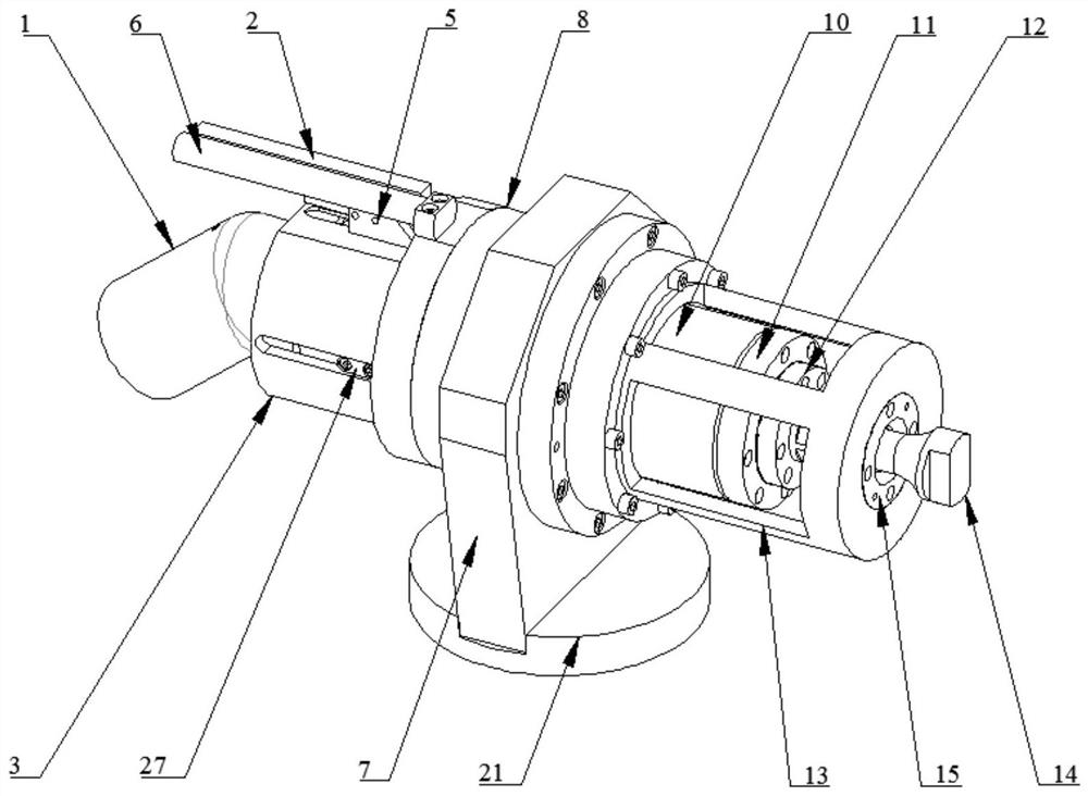 An integrated friction plug repair welding spindle head device