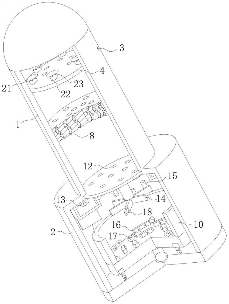 Low-energy-consumption energy-saving chemical light component removal tower