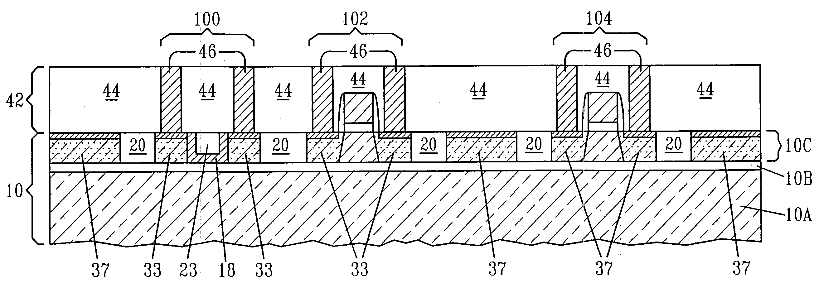 CMOS compatible shallow-trench efuse structure and method