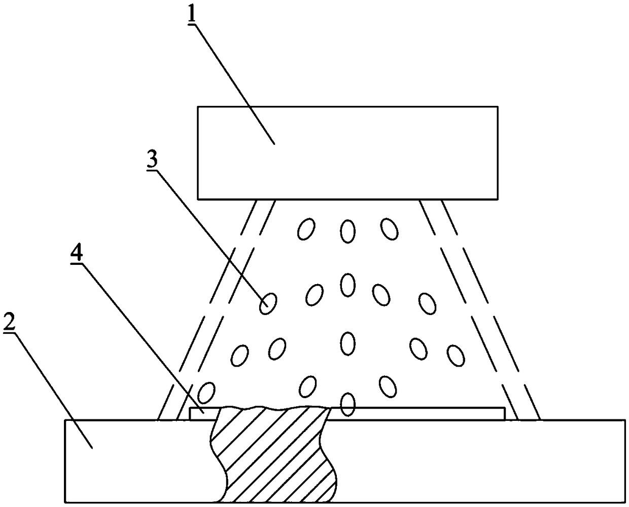 Preparation method of composite metal alloy coating layer and spraying equipment