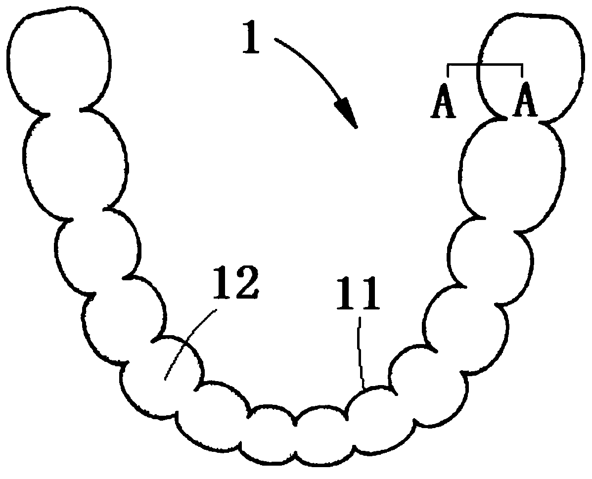 Bruxism-resistant dental brace and preparation method thereof