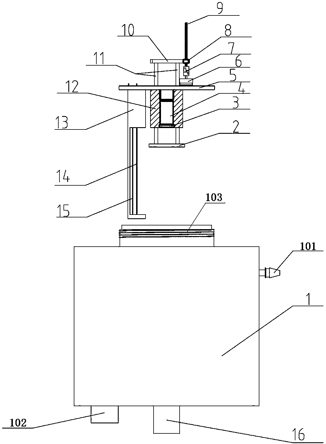 Measuring device for multi-parameters of solid-liquid two-phase flow