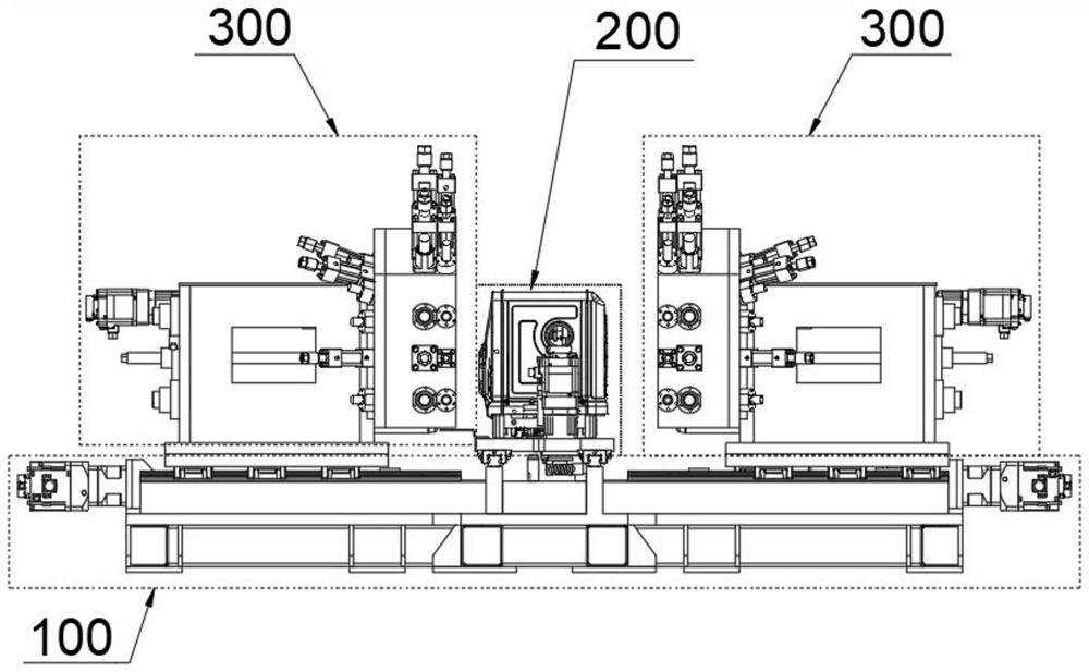 Dish washing machine inner container flanging equipment