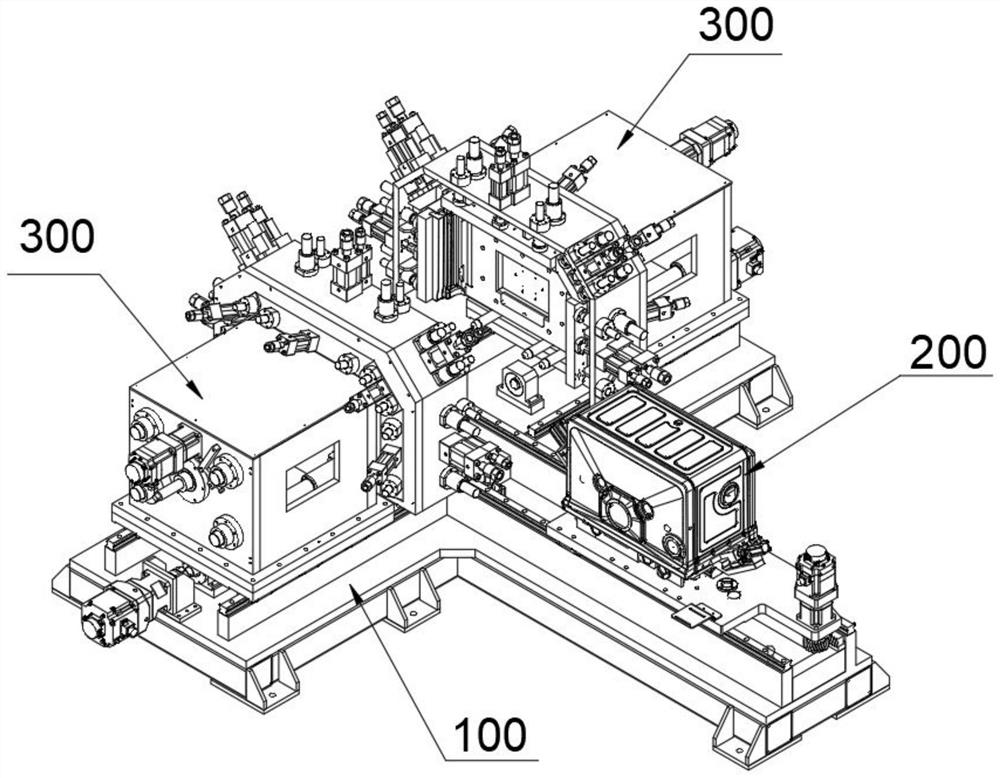 Dish washing machine inner container flanging equipment