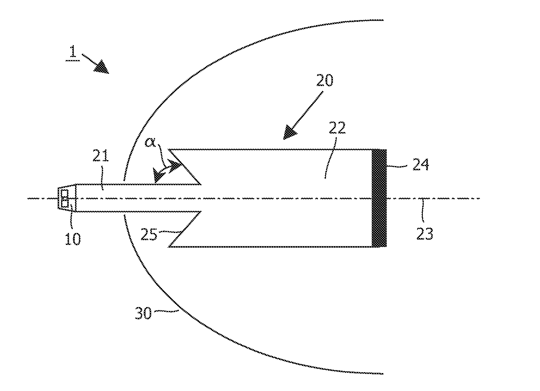Illumination device comprising a light source and a light-guide