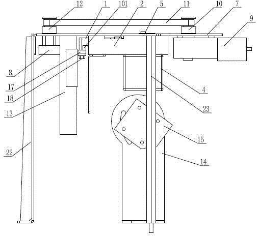 Rotation device for test tube scanning