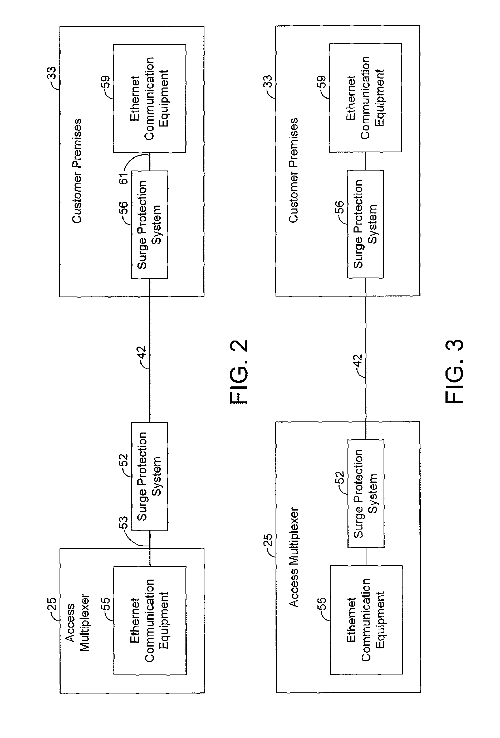 Surge protection systems and methods for outside plant ethernet