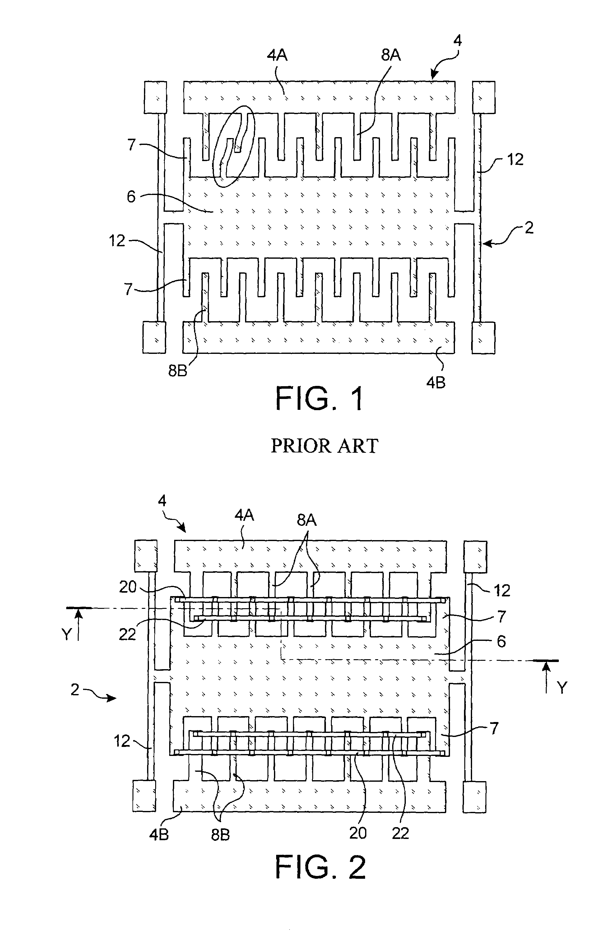 Micromachined comb capacitive accelerometer