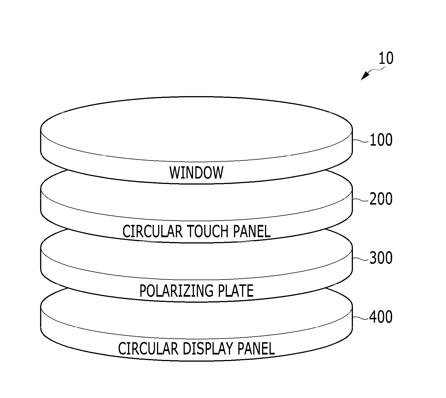 Circular touch panel and manufacturing method of the same