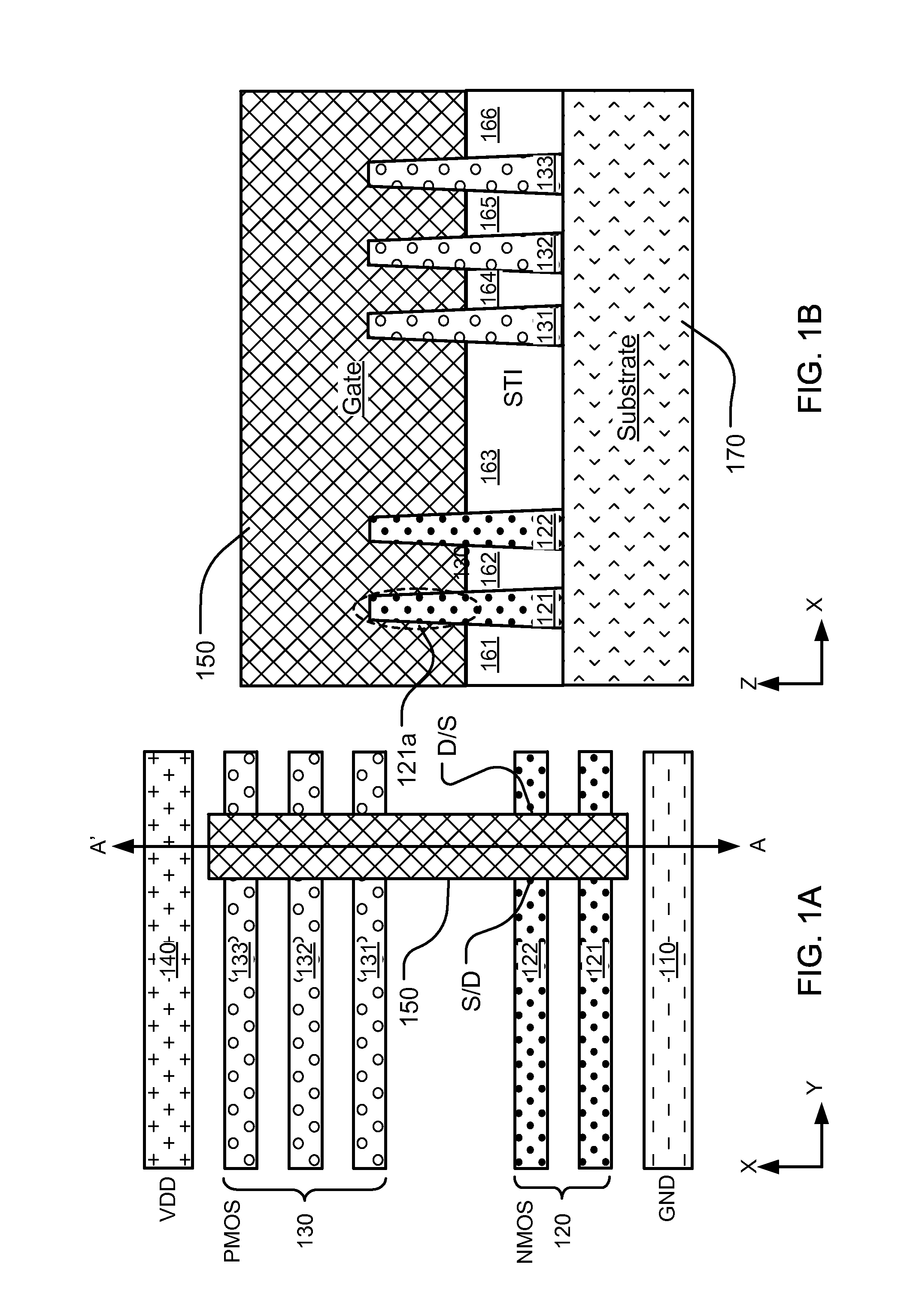 Design tools for integrated circuit components including nanowires and 2d material strips
