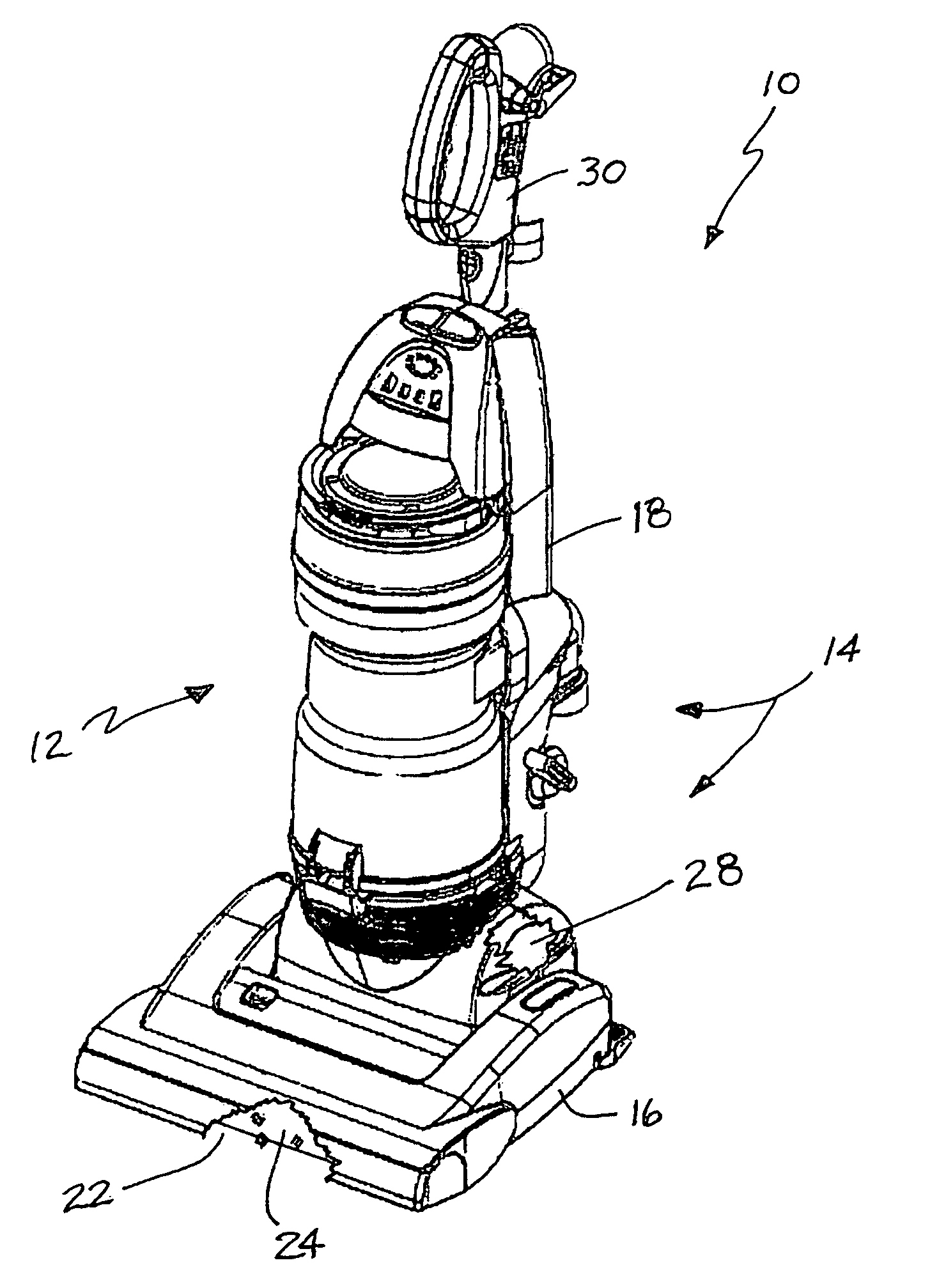 Filterless and bagless vacuum cleaner incorporating a sling shot separator