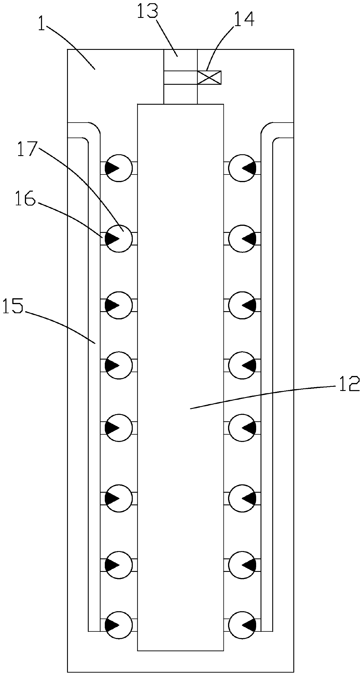 Medical gas terminal suspension device and installation method thereof