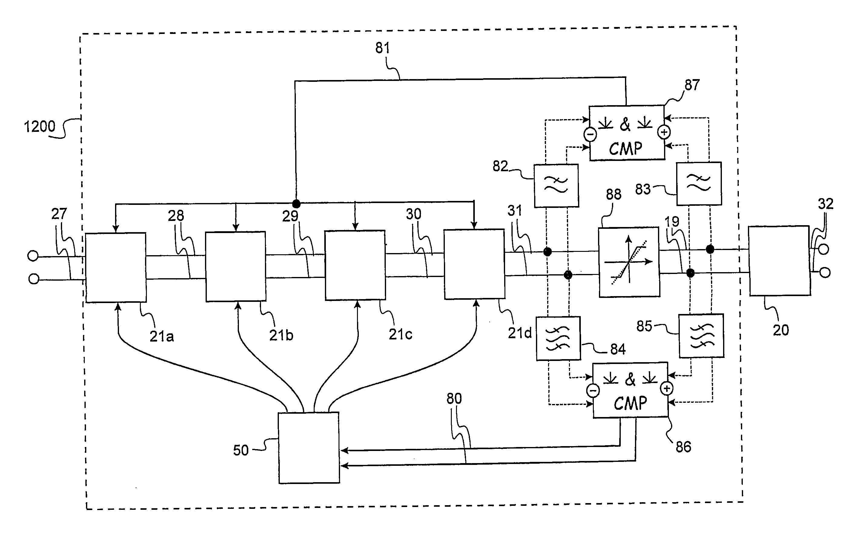 Multistage Tuning-Tolerant Equalizer Filter with Improved Detection Mechanisms for Lower and Higher Frequency Gain Loops