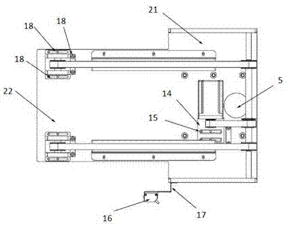 Loading and unloading disc belt transmission device for loading and unloading machine