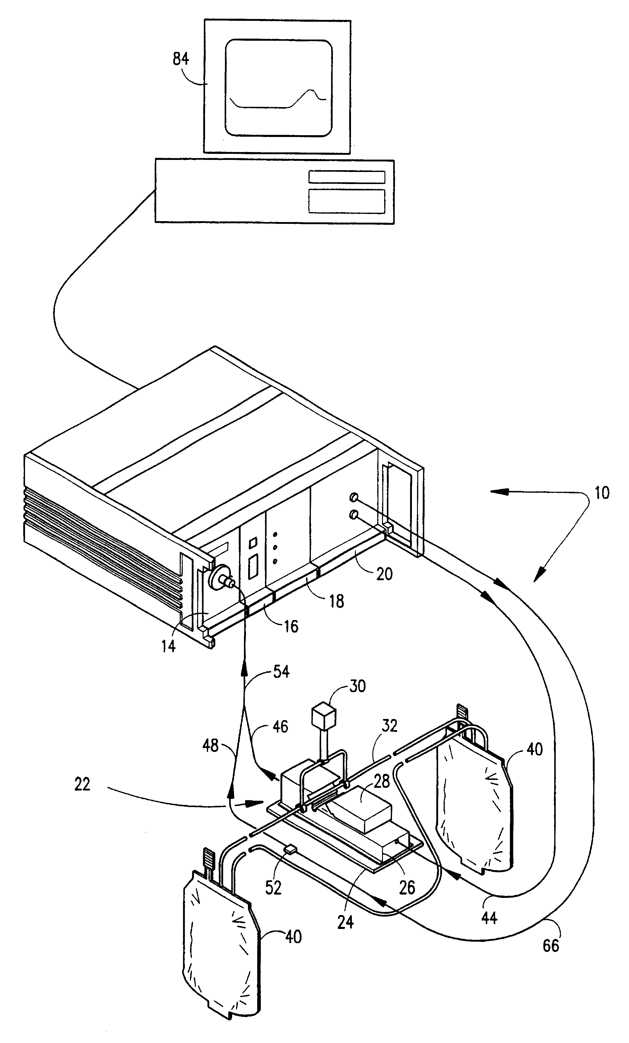 Method and apparatus for screening plasma for interferents in plasma from donor blood bags
