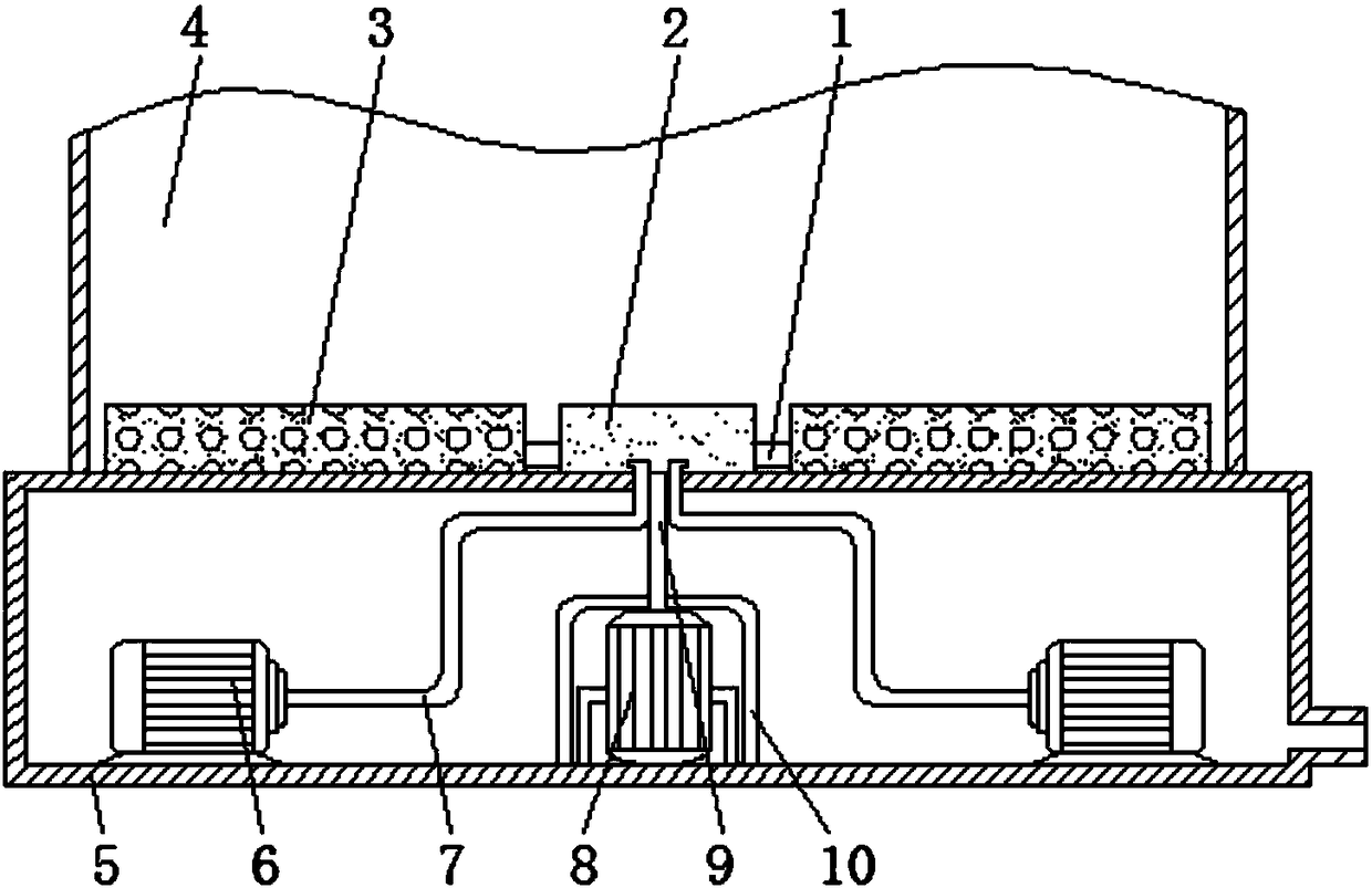 Novel fish tank with quick-cleaning mechanism