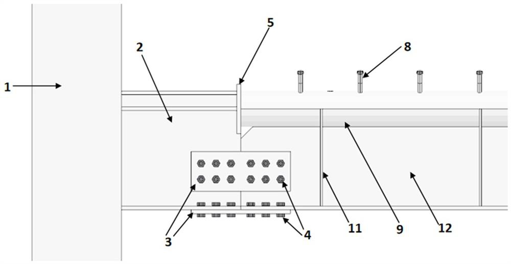 A heavy-duty long-span composite beam-column structure and its construction method