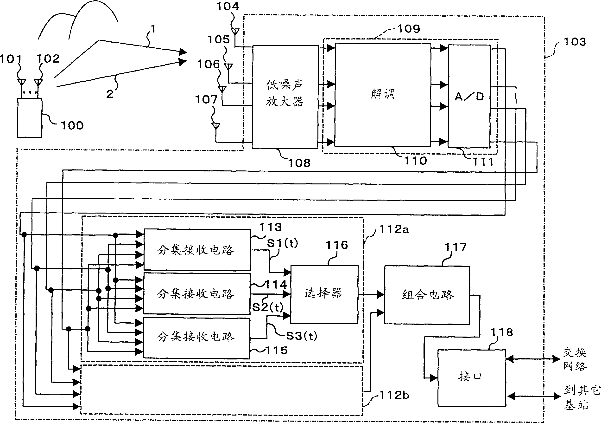 Method of directional reception using array antenna, and adaptive array antenna unit