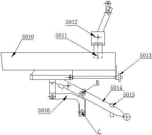 Paper bag machine hand pull bonding and gluing device
