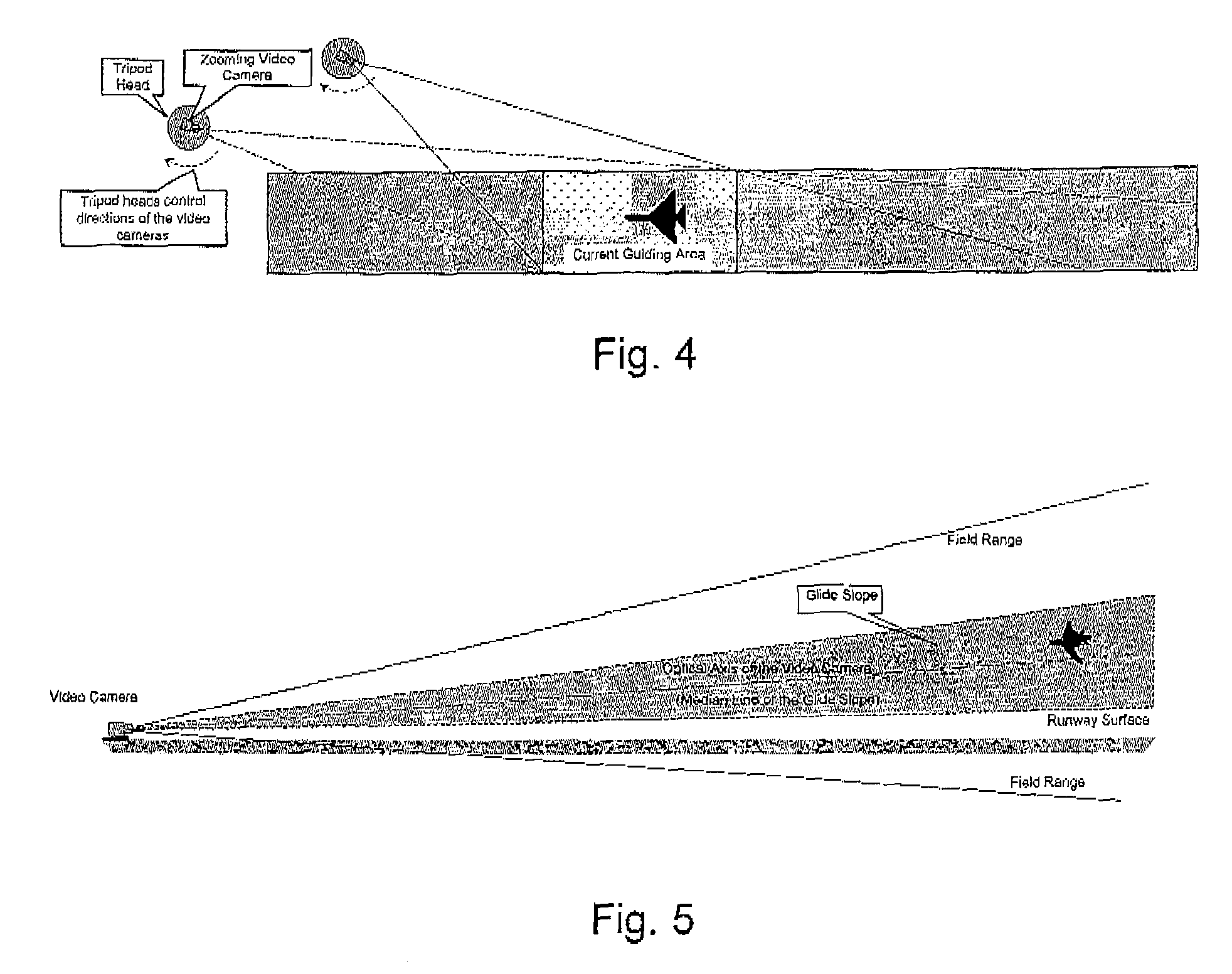 Ground-based camera surveying and guiding method for aircraft landing and unmanned aerial vehicle recovery