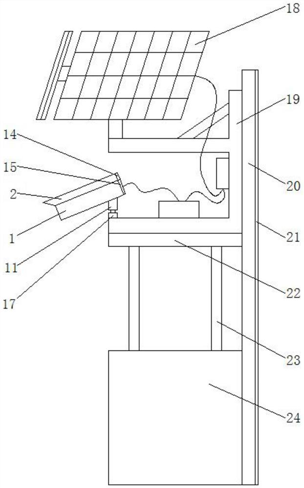 Solar power supply device for sunshine omnidirectional wireless camera