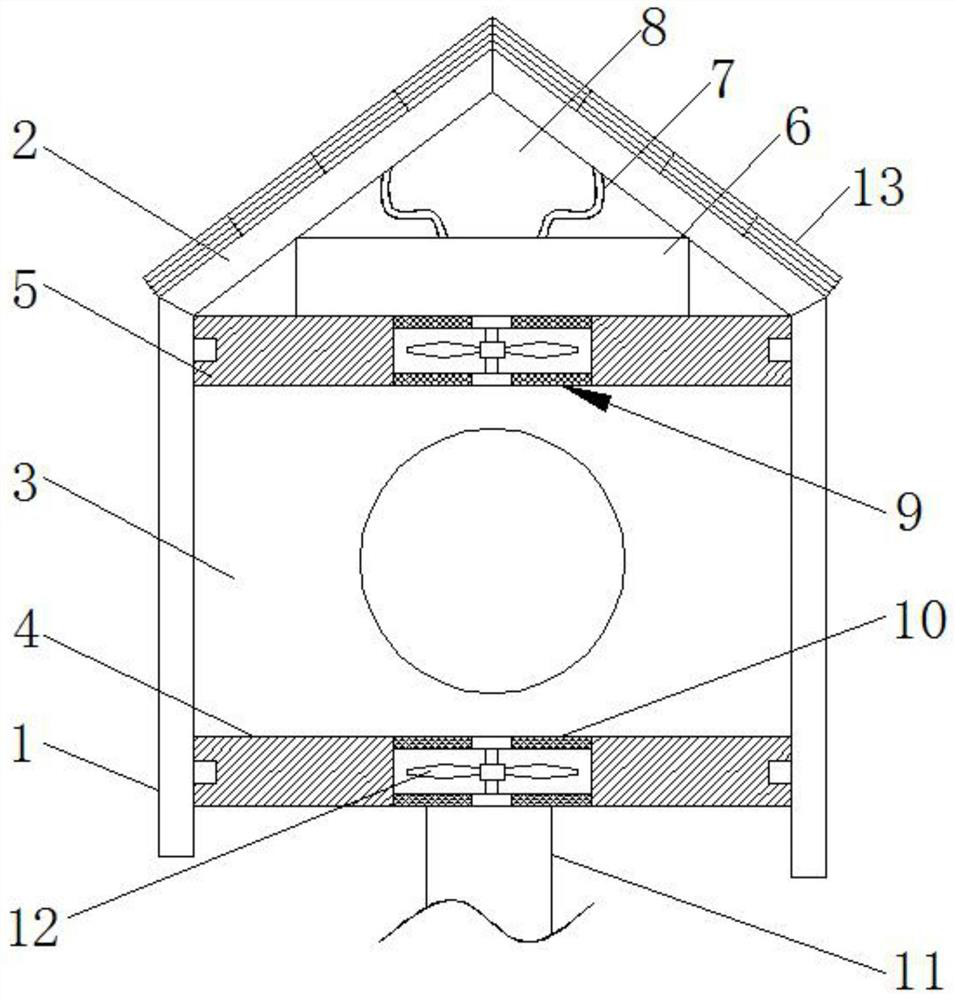 Solar power supply device for sunshine omnidirectional wireless camera