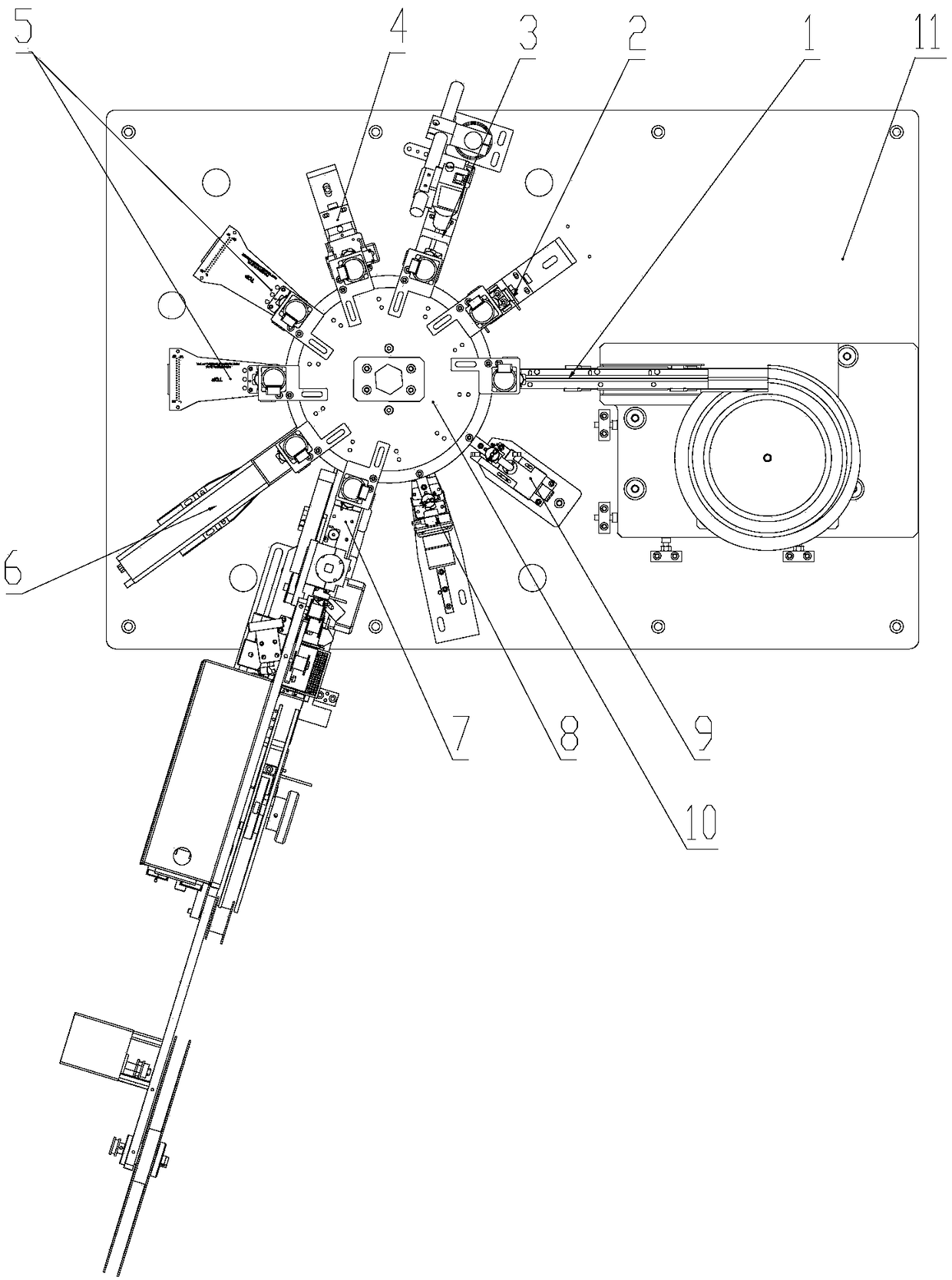 Integrated circuit chip testing sorting device and working method thereof